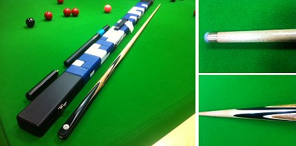 Cue and Case Offer - Handmade One Piece Snooker Cue In Maple With Case (Pro147M)