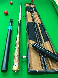 SPBRIT Britannia Brown and Rosewood Snooker Cue and Case Bundle