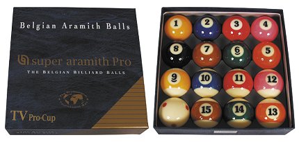 TV Pro Cup Pool Balls (Ref.SL2557)
