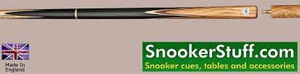 King Three Quarter Jointed Snooker Cue (Ref P1393)