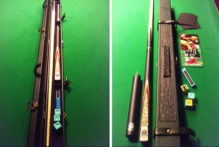 Snooker World Championship Special - Riley Burwat 3/4 Snooker Cue, Case and Accessories (SP61)