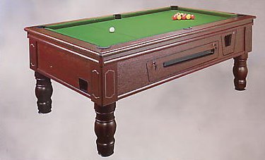 7' UK Coin Operated Pool Table